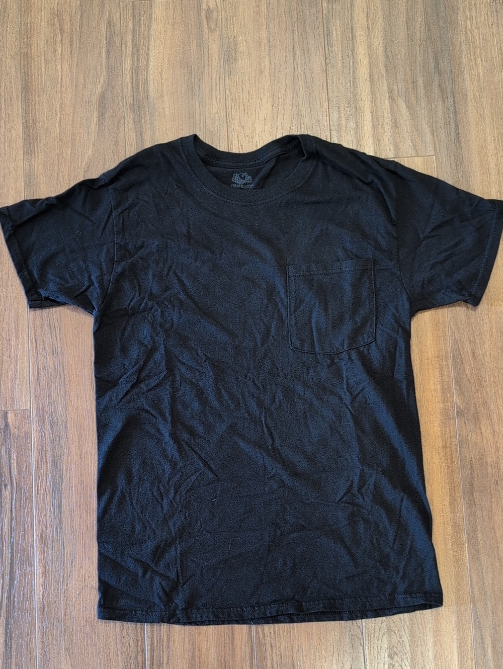 Fruit Of The Loom Black Pocket Tshirt